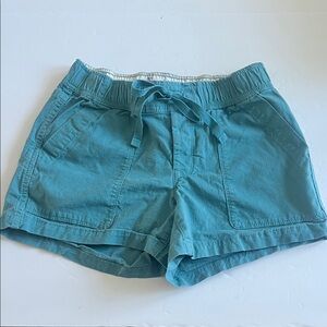 The North Face women’s teal outdoor hiking shorts, size extra small XS 🖤